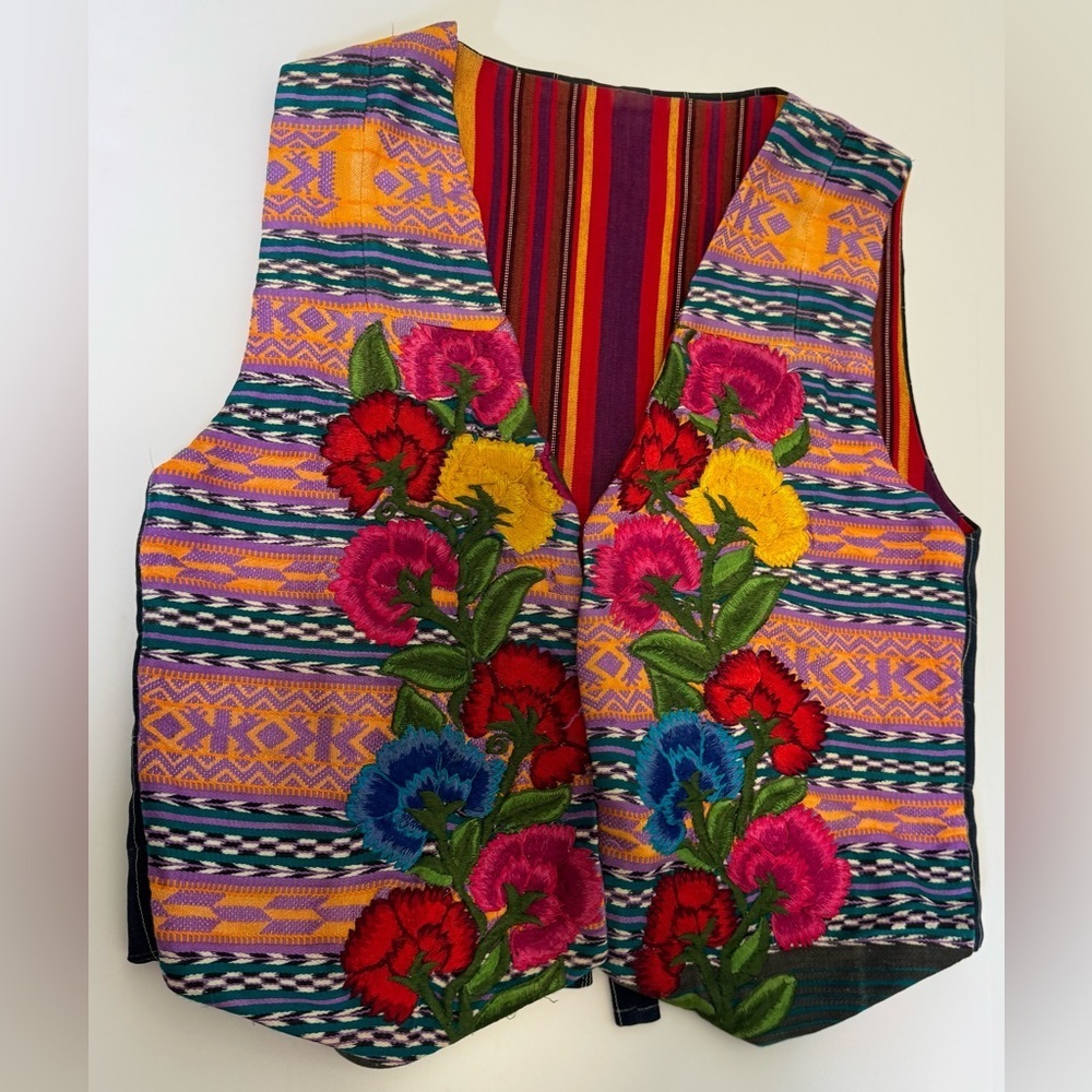 handcrafted embroidered vintage vest